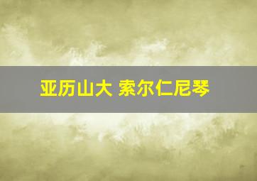 亚历山大 索尔仁尼琴